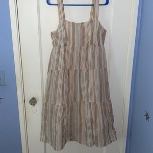 Madewell rainbow striped dress